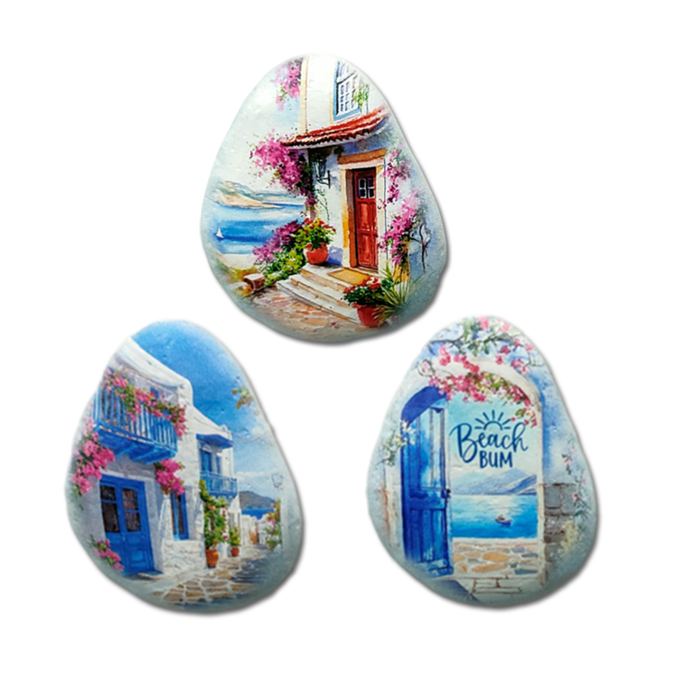 Custom Logo Resin Greek Island Halkidiki Rhodes Greece Souvenir Fridge Magnet