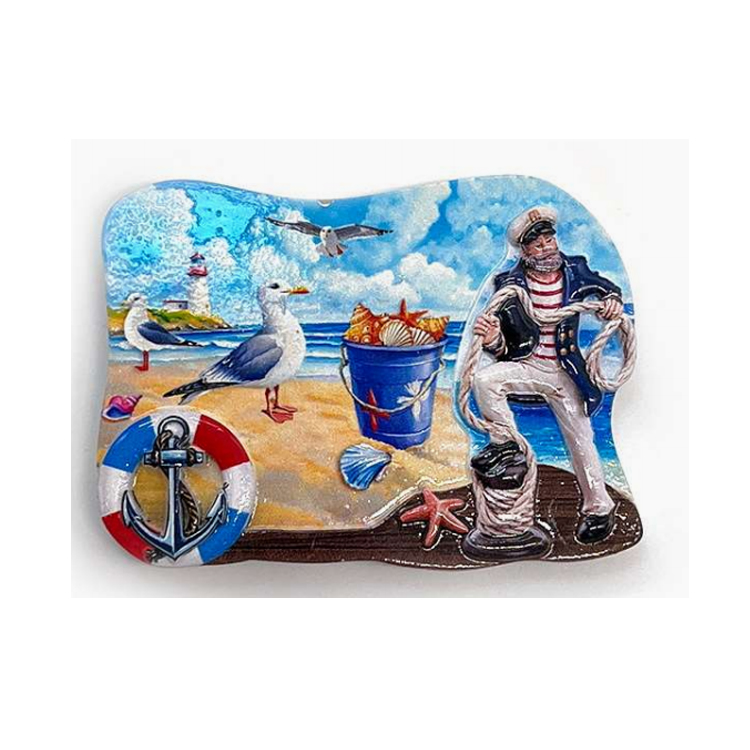Resin France Travel Lyon Souvenir Fridge Magnet