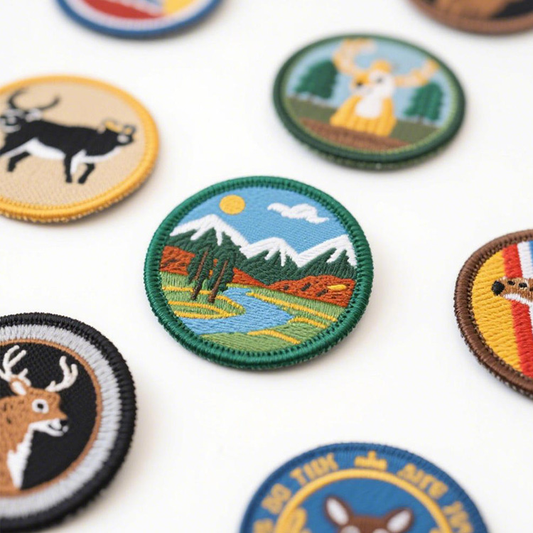 Wholesale Customized Logo Design Countries City Souvenir Iron on Patches Custom Embroidered Patch