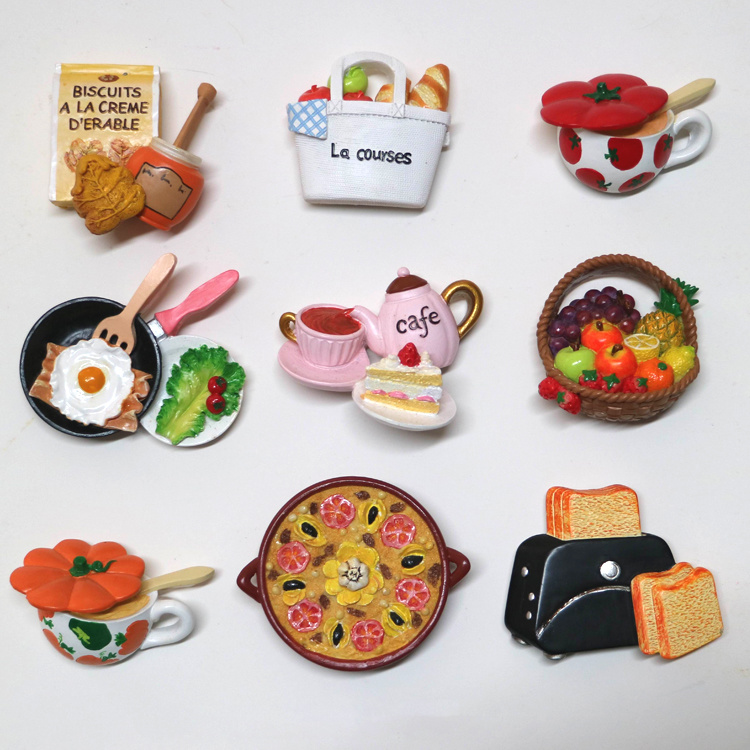 Creative Funny 3D Resin Mexico Food Fruit Cake Fridge Magnet