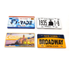 Customized Aluminum License Plate Souvenir Magnet 3D Metal Fridge Magnet