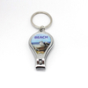 Travel Souvenir Gift Customized Metal Nail Clipper Bottle Opener Keychain