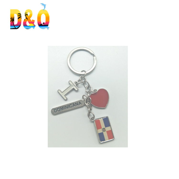 Manufacturer Customized Zinc Alloy Tourist Gift Italy Souvenir Keychain