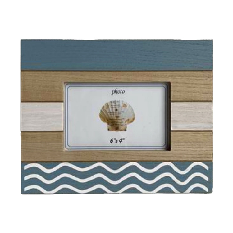 Customized Nautical Home Tabletop Decor MDF Frame Wooden Photo Picture Frame