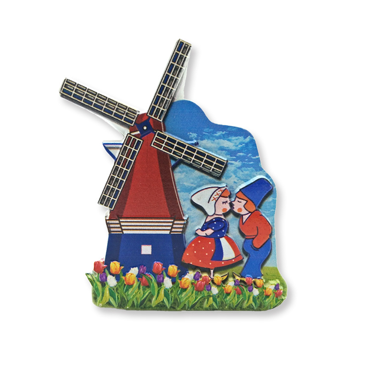 Factory Custom Resin 3D Printing Windmill Holland Dutch Souvenir Fridge Magnet