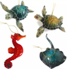 Factory Wholesale Resin Marine Ocean Animals Tropical Beach Souvenir Sea Turtle Christmas Tree Hanging