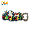 Customized Logo Travel Gift Singapore Merlion Souvenir PVC Bottle Opener