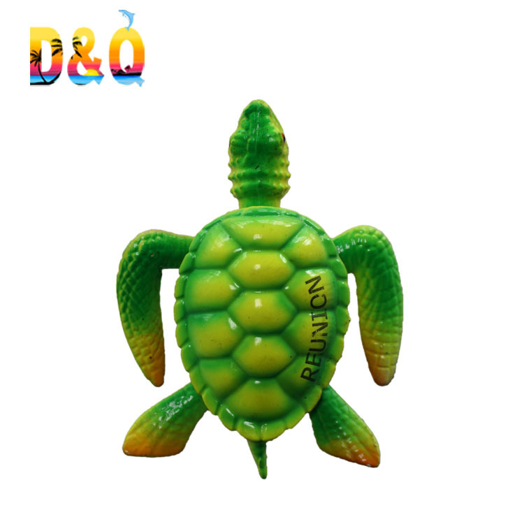 Factory Wholesale Bobble Head Animal Magnet Beach Tourist Souvenir 3D Sea Turtle Fridge Magnet