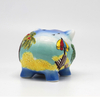 Custom 3D Embossed Piggy Bank Ceramic Pig Shaped Piggy Banks