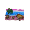 Wholesale Tourist Souvenirs Hand-Painted Resin Beach 3D Turtle Resin Fridge Magnet