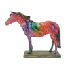 Water Transfer Printing Home Decor Animal Horse Figurine Resin Horse Figures