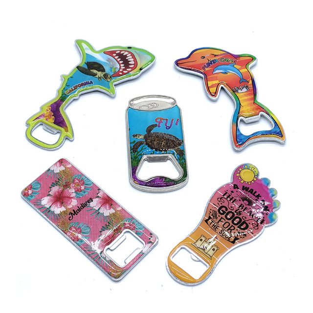 Custom Bottle Shape Beer Opener Fridge Magnet Bottle Opener Souvenir