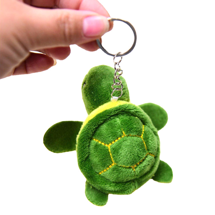 Custom Cute Animal Plush Toy Keychain Tourist Souvenir Plush Turtle Keychain