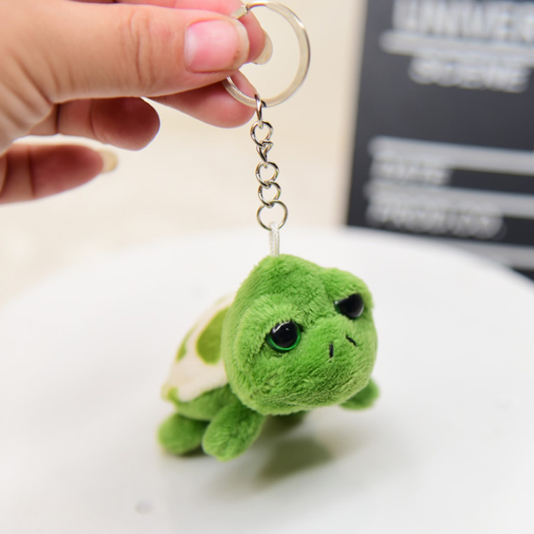 Custom Cute Animal Plush Toy Keychain Tourist Souvenir Plush Turtle Keychain