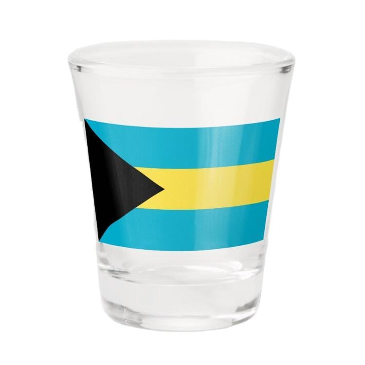 Custom Flag Printed Tourist Souvenir Bahamas Shot Glass