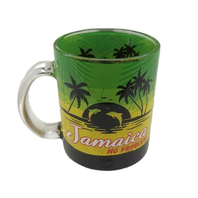 Custom Logo Beach Souvenir Turtle Mug Transparent Glass Coffee Mug