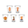 Factory Customized Logo Personalized 3D Sexy Lady Breast Shot Glass Bikini Shotglass