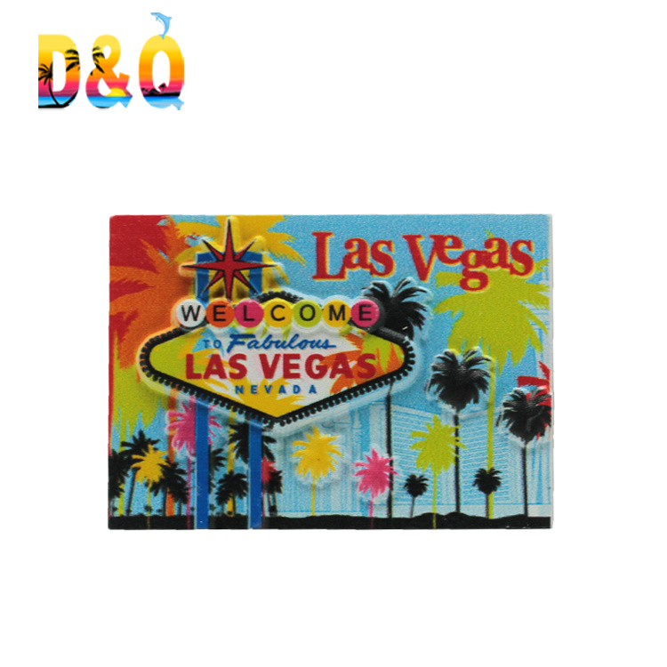 Wholesale Custom Resin Printing Welcome to Las Vegas Tourist Gift Las Vegas Souvenir Fridge Magnet