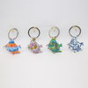 Wholesale New Design Beach Sea Turtle Key Chain Resin Turtle Souvenir Keychain