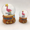 Custom Logo Resin Aruba Bahamas Caribbean Beach Souvenir Flamingo Snow Globe