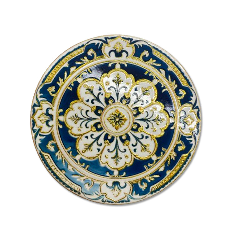 Custom Printing Round Absorbent Italian Majolica Ceramic Coaster for Drinks