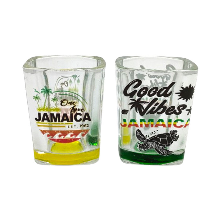 Wholesale Colorful Shotglass Customizable Logo Branded Souvenir Las Vegas Shot Glass