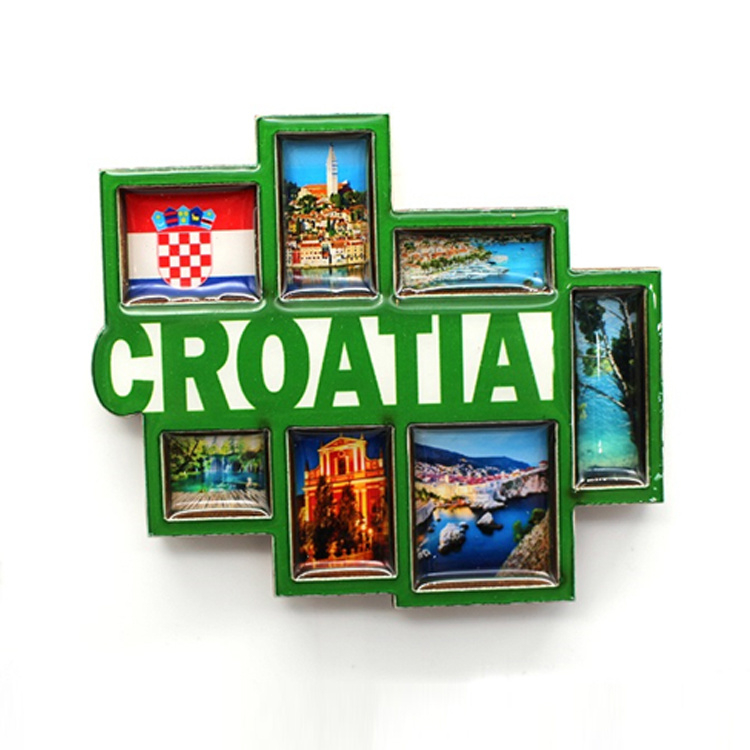 Customised Logo Toutist Gift MDF Wood Souvenirs Croatia Fridge Magnet