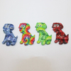 Factory Wholesale New Design Tie Dye Colorful Colors Resin Animal Shape Tourist Souvenir Dog Cat Fridge Magnet