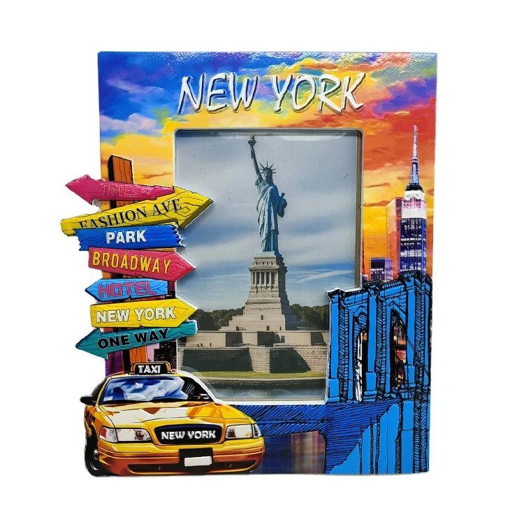 Wholesale 3D Printing New York Souvenir Custom Resin Picture Photo Frame