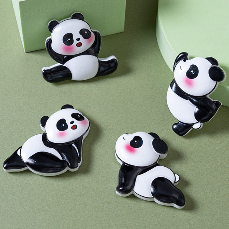 Custom Resin 3D Printing Animal Souvenir Cute Panda Fridge Magnet