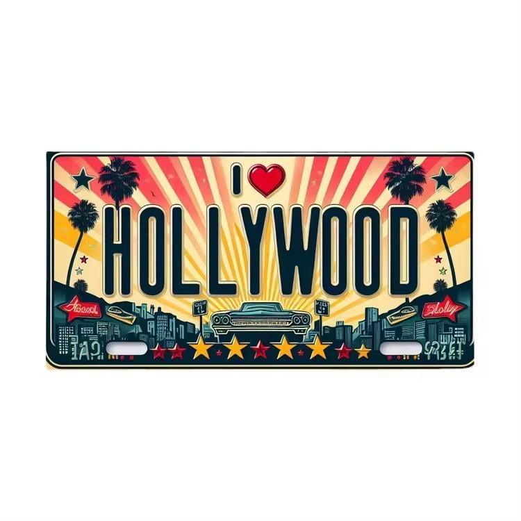 Customized Aluminum Metal 3D Mini License Plate USA Colorado Souvenir Magnets