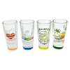 Custom Logo Long Tourist Souvenir Colored Pink Shot Glass