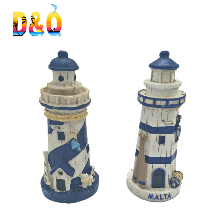 Factory Custom Resin Decor Lighthouse Model Statue for Souvenir