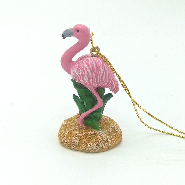 Home Decoration Custom Animal Figurine Resin Ornament Flamingo Statue