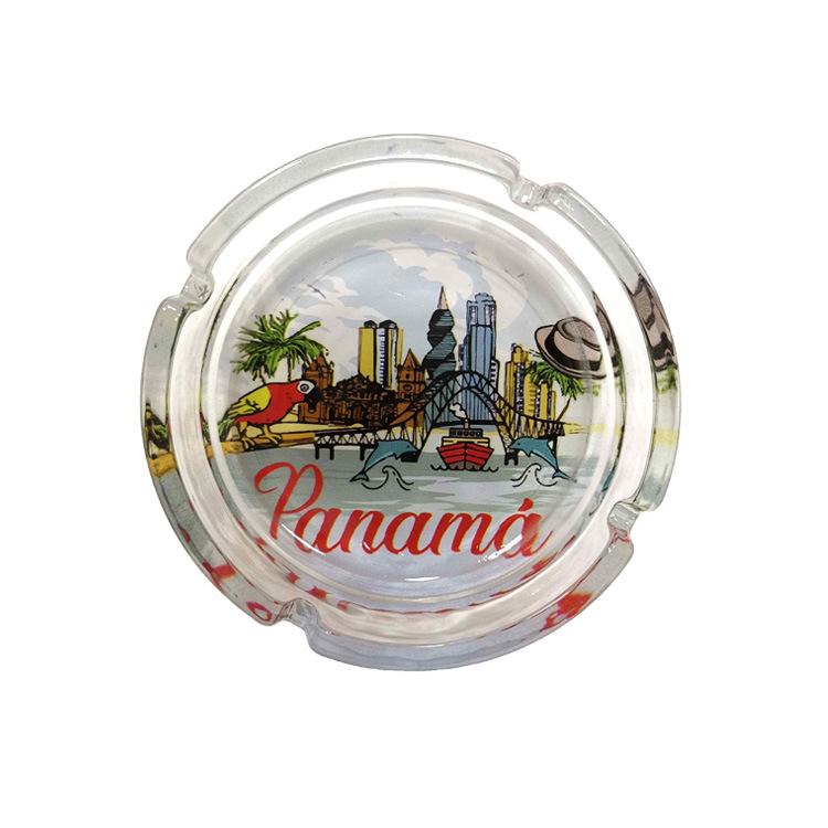 Customized Printed Country City Ceramic Souvenir Plates with Logo