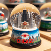 Custom 45 65mm Resin Country Cities Warsaw Snow Ball Krakow Poland Souvenir Snow Globes