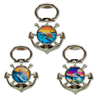 Custom Logo Unique Design Coastal Beach Souvenir Metal Sea Shell Bottle Opener