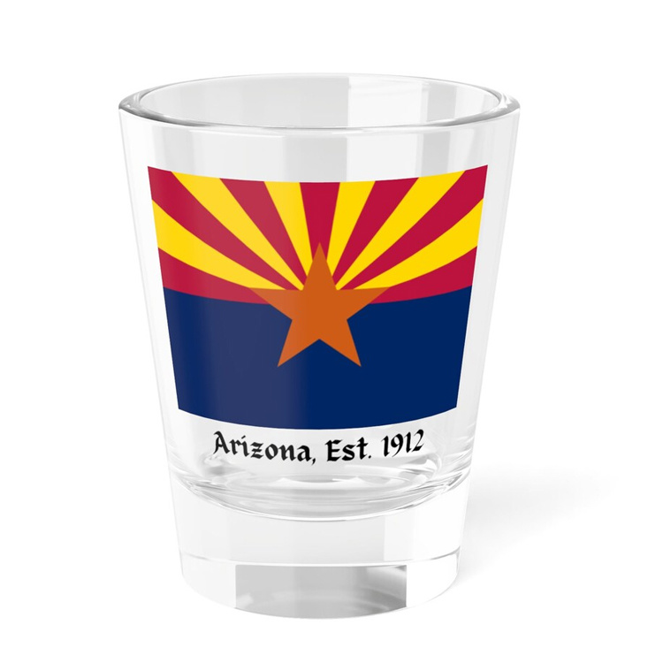 Custom Logo Clear Us States Series Collection 1.5oz Retro Cactus Arizona Souvenir Shot Glasses