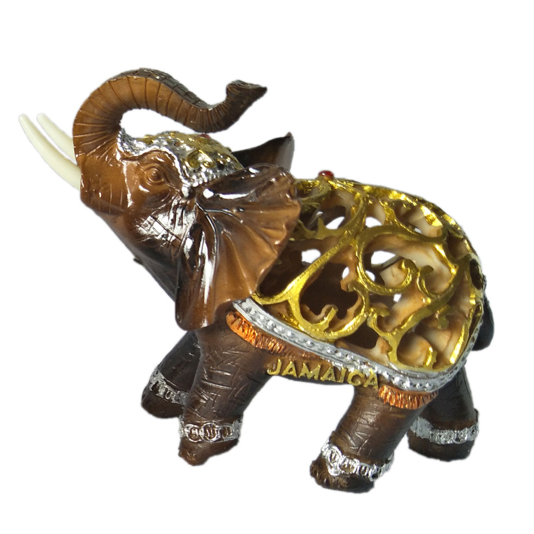 Polyresin Elephant Figurines for Home Decor Ornament