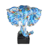 Modern Art Printing Elephant Statue Home Decor Resin Elephant Heads Sculptures