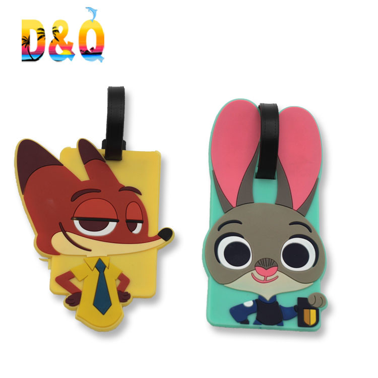 Wholesale Personalized Soft Rubber PVC Custom Luggage Tag