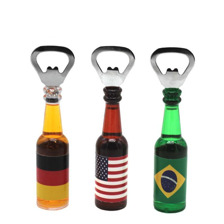 Acrylic Beer Bottle Shaped Fridge Magnet Bottle Opener