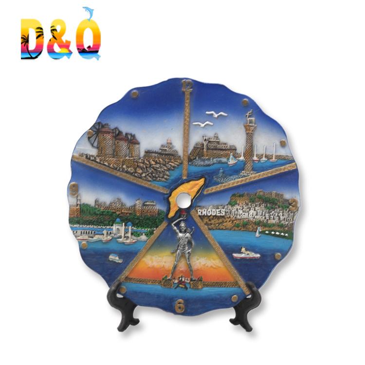 Factory Custom Design Greece Tourist Souvenir Resin Plate