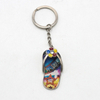 Custom Logo Tourism Souvenir Gifts Metal Sandal Keychain