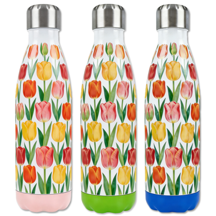 Customized Logo Design Printed Souvenir Amsterdam Mug Insulated Tumbler 500ML Stainless Steel Holland Amsterdam Water Bottle