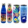 Customized Logo Travel Stainless Steel Day of the Dead Sugar Skull Head Tumbler Mexico Souvenir Skull Water Bottle