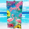 Custom logo Print extra Large Microfiber Tropical Turtles Beach Towel