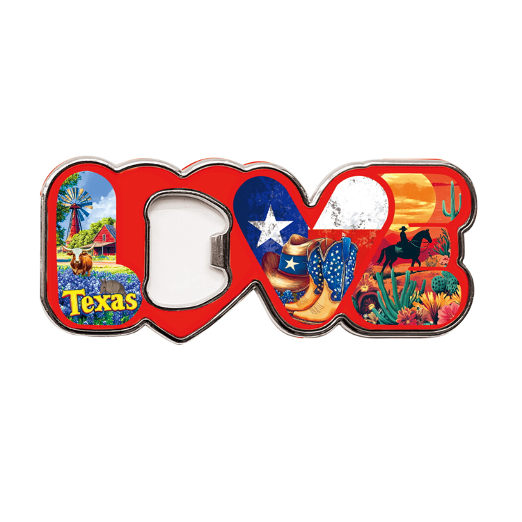 Customized MDF Wood Texas Souvenir Magnet Dallas Cowboys Gift Dallas Souvenir Fridge Magnet