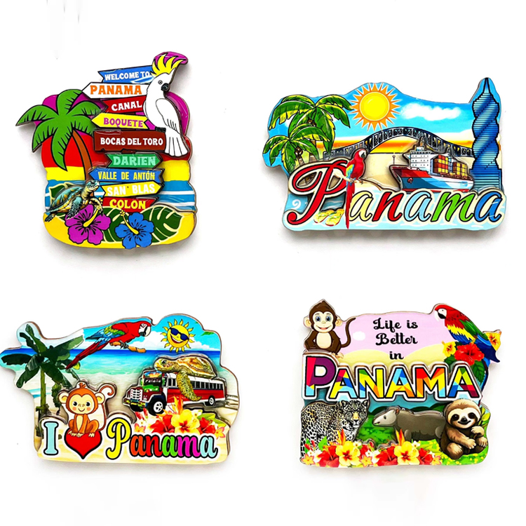 Custom Logo Design Sloth MDF Wood Fridge Magnet Pura Vida Costa Rica Souvenir Fridge Magnet