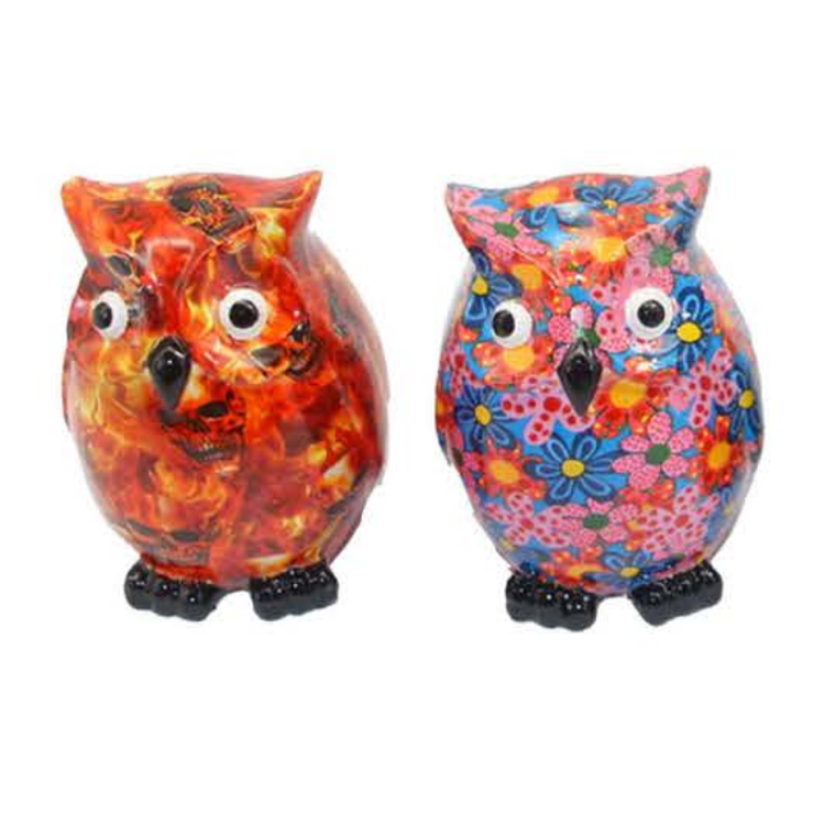 Wholesale Custom Logo Fashion Colorful Table Home Decor Owl Figurine Resin Owl Statue